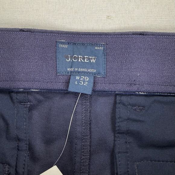 J Crew Men's 484 Slim Fit Midweight Tech Pant 29 x 32 Navy Blue Narrow Leg - Picture 4 of 16